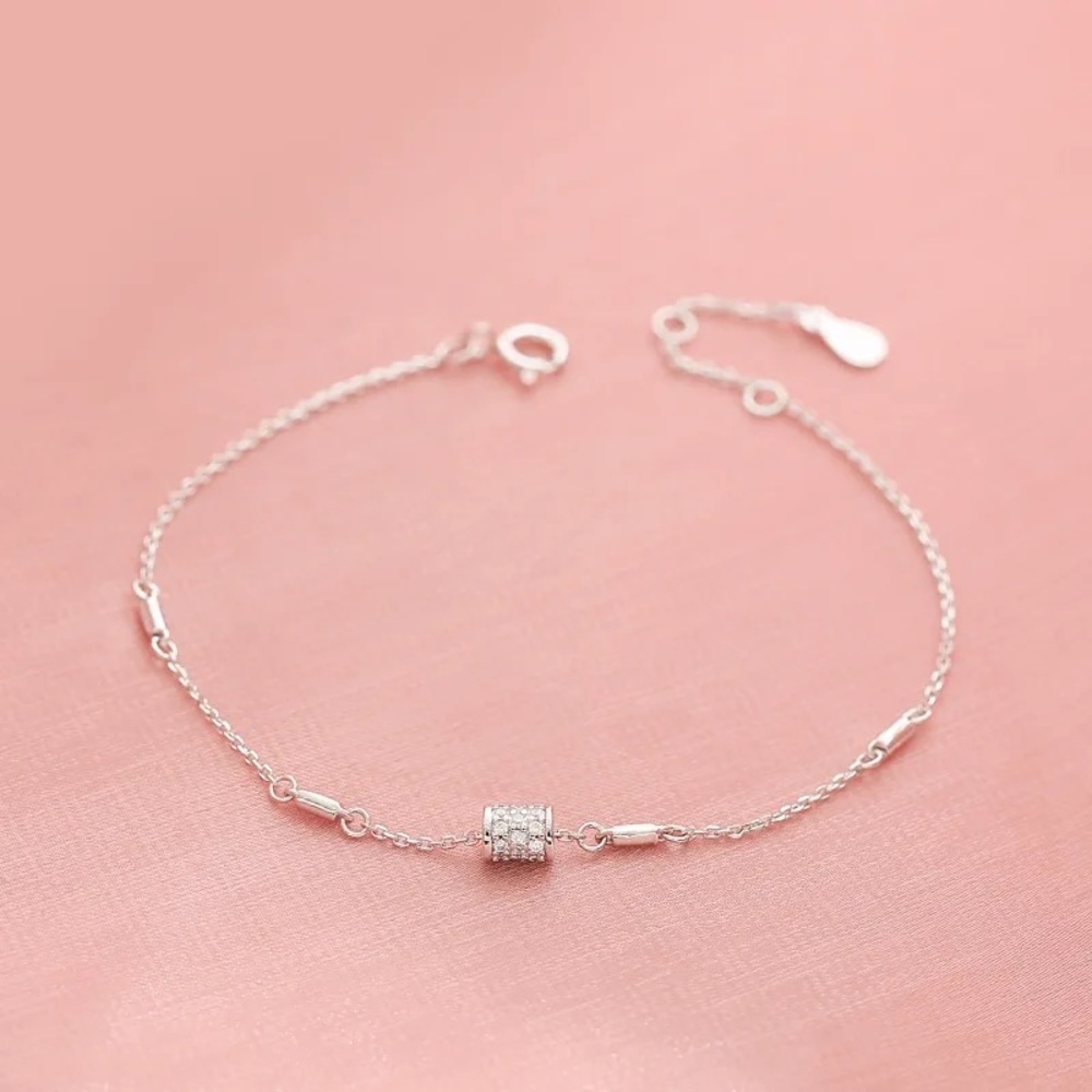 New* Sterling Silver Link Chain Bracelet - Picture 3 of 3